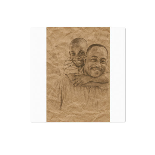 Kraft Paper Artwork High Gloss Metal Art Print