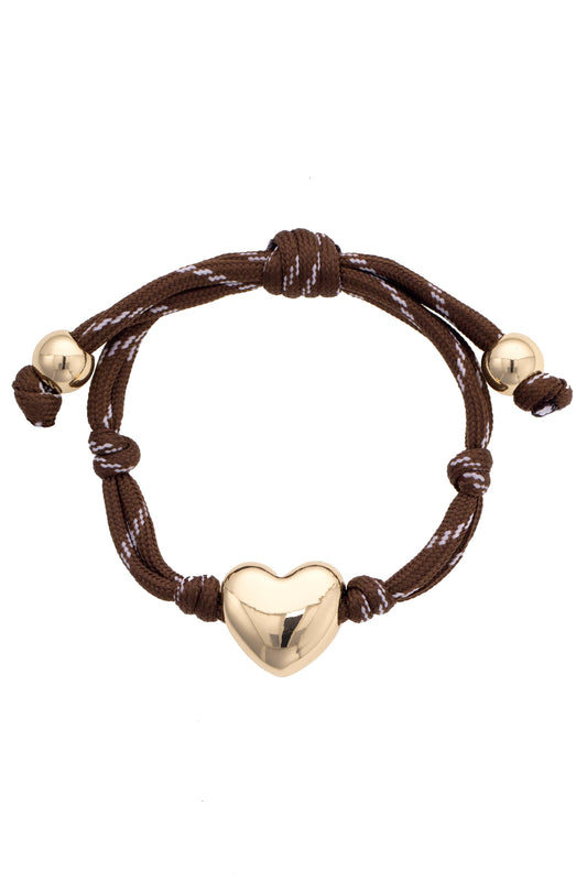Blaine Puffy Heart Paracord Bracelet