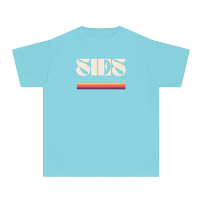 Youth Midweight Tee with Retro SIES Design, Cool Casual T-Shirt, Perfect for Summer, Gift for Teens, Vintage Style Top