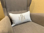 Piped Monogrammed Pillow