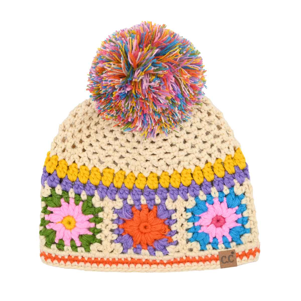 Handmade Crochet Pom Beanie