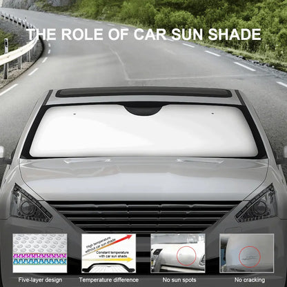 Custom Car's Windshield Aluminum Foil Sunshade Car Sun Visor