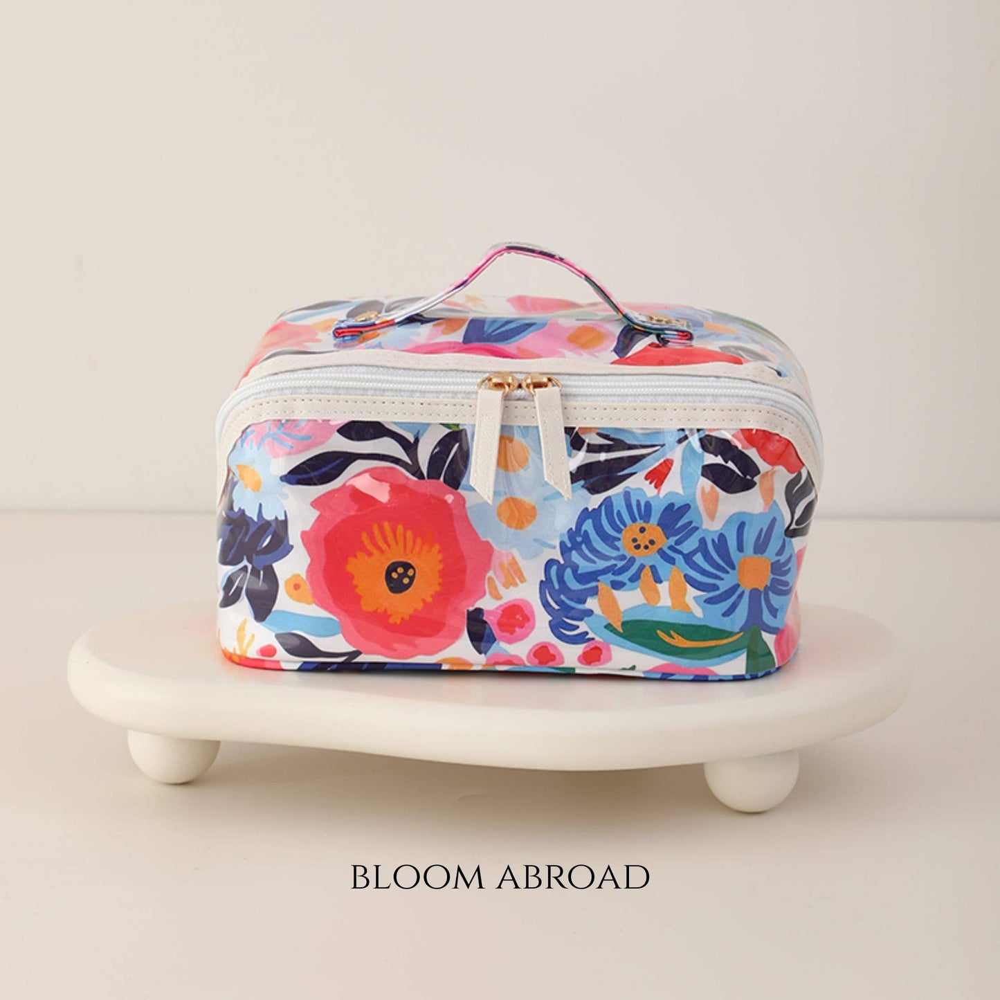 Southern My Sass - Cosmetic Case Carry All Bag PVC Plastic Coating Embroidery