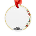 Acrylic Ornament with Ribbon Photo Upload