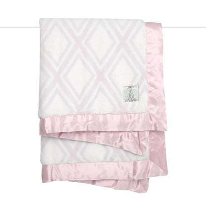 Luxe™  Diamond Baby Blanket Little Giraffe An Initial Impression Pink