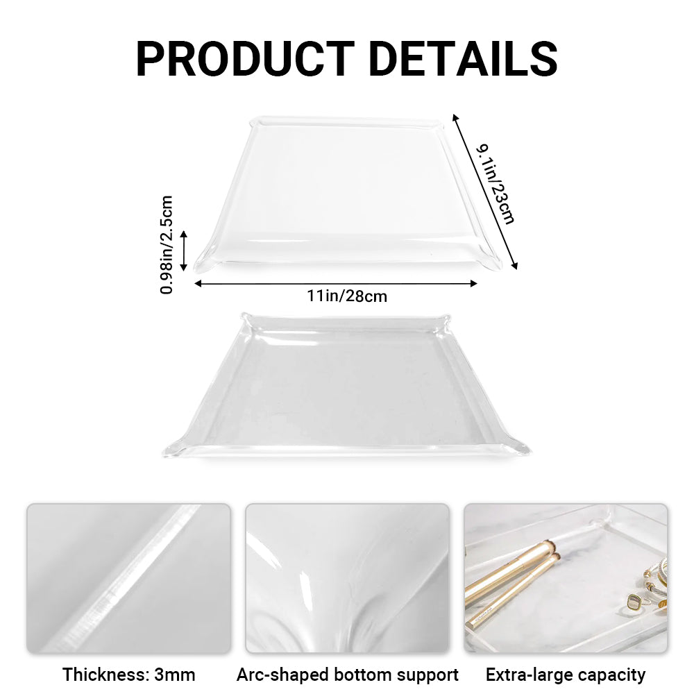 Rectangle Acrylic Tray-1 Side Print