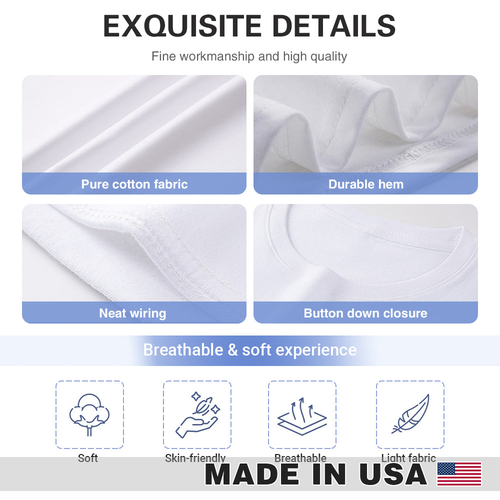 DTG Cotton T-Shirt (Print in USA)-White