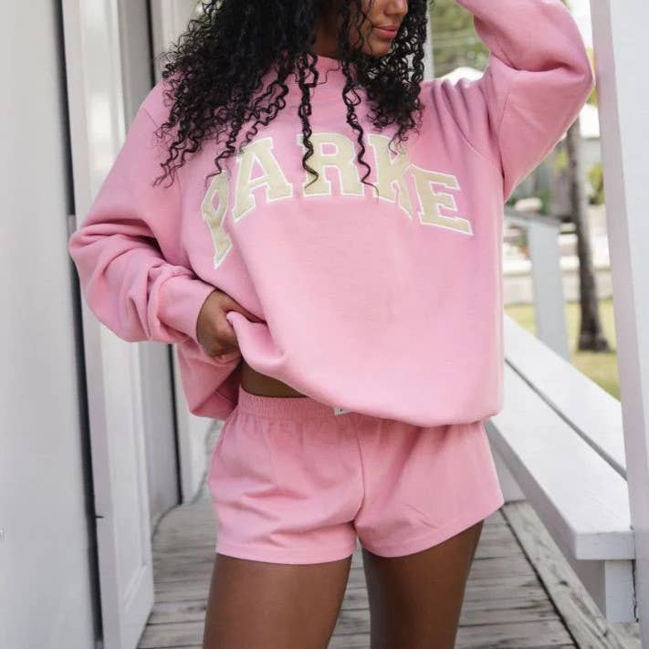 Letter Varsity Leisure Mock Neck Sweatshirt