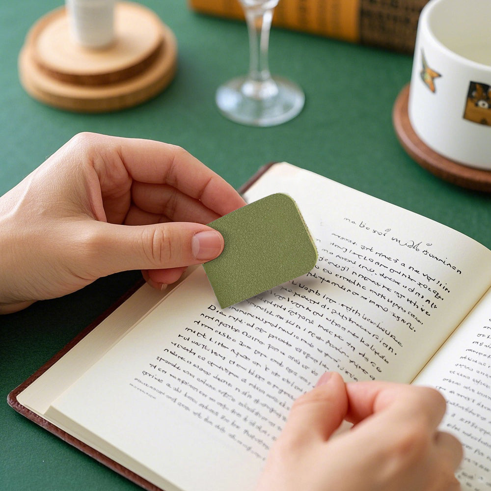 Leather Bookmark-Circle Monogram