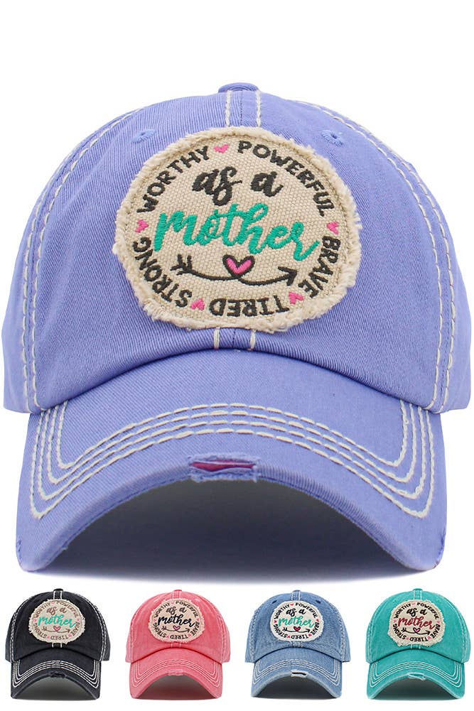 AS A MOTHER Vintage Ball Cap