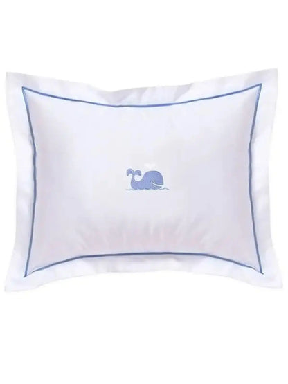 Baby Boudoir Pillow Cover - Whale Jacaranda Living An Initial Impression Blue