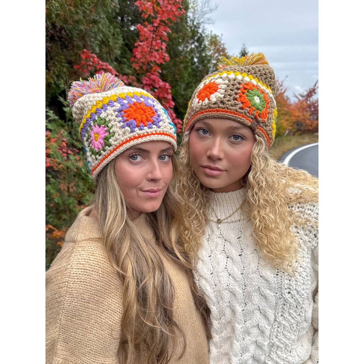 Handmade Crochet Pom Beanie