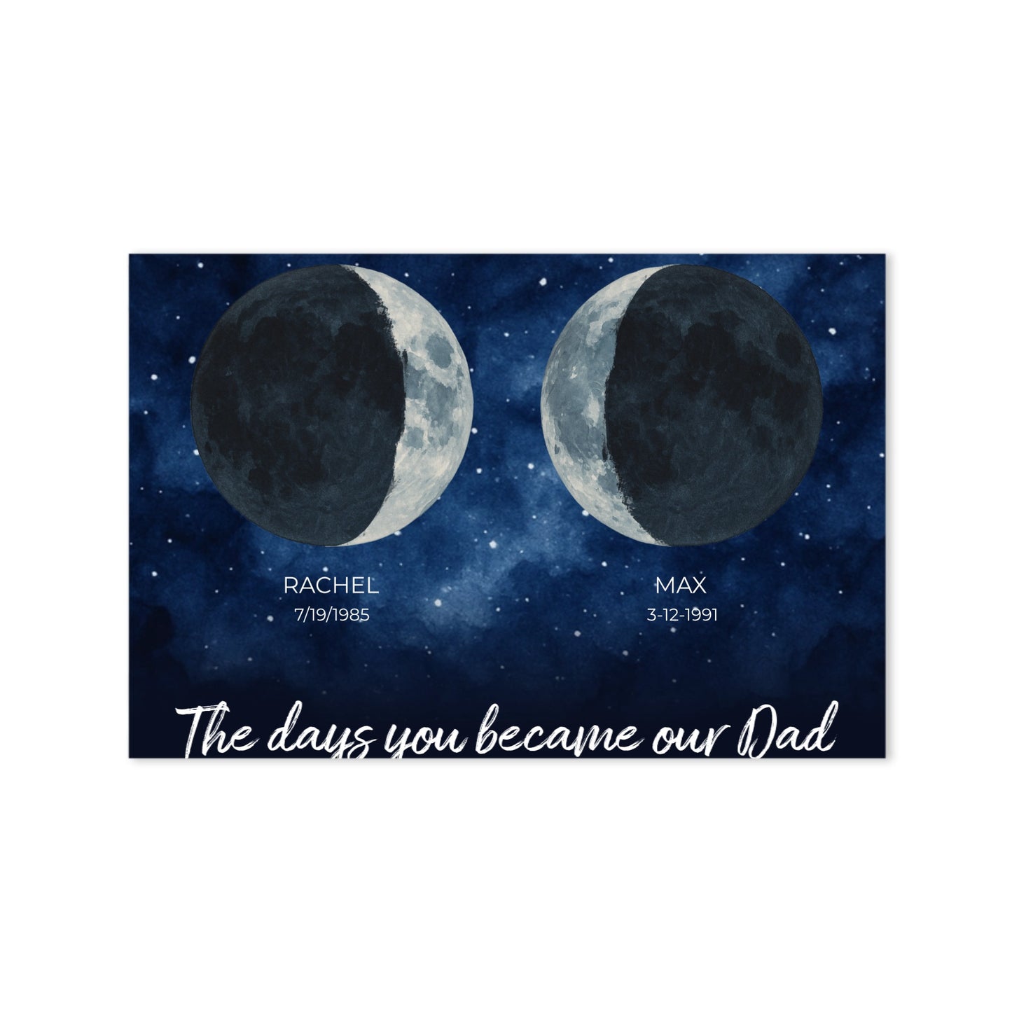 Moon Phase Family Canvas