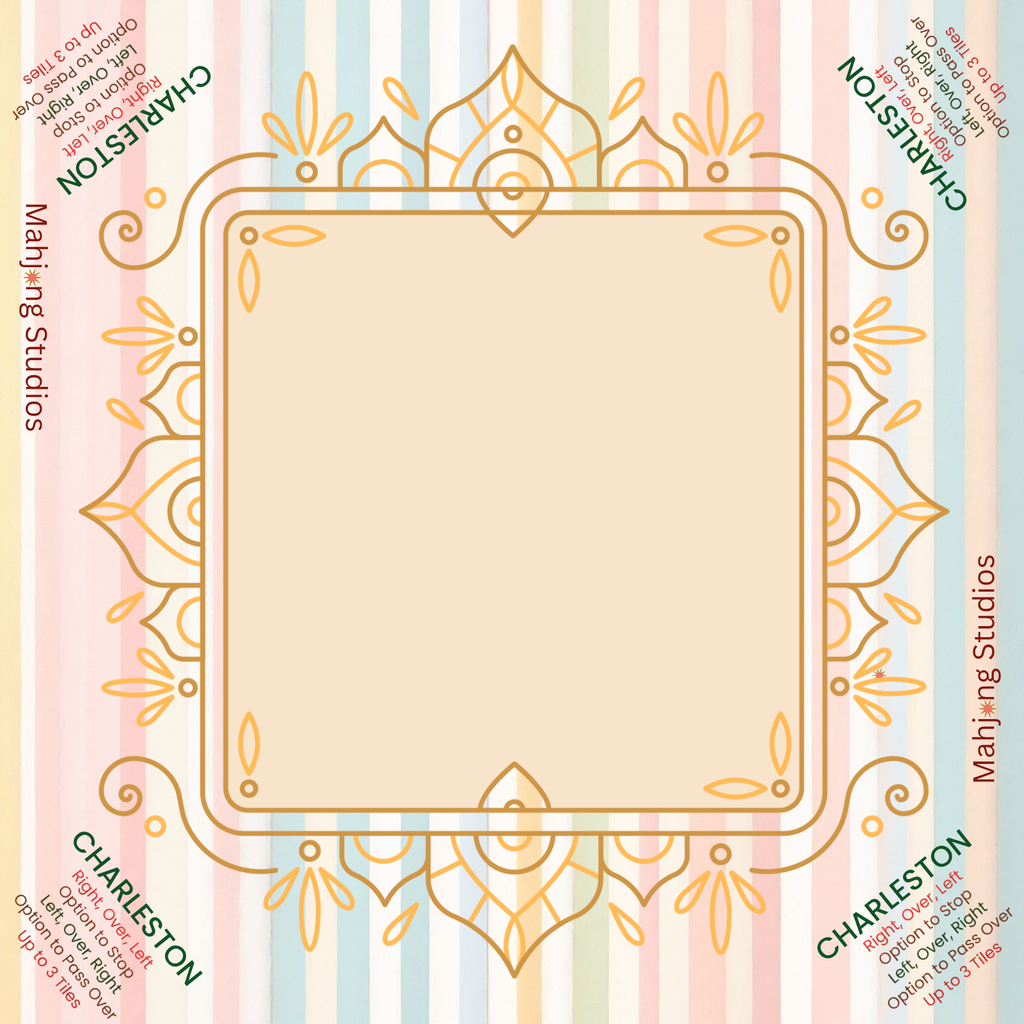 Mahjong Studios - Pastel Luxe Mahjong Mat -  33 x 33 - Ships Rolled