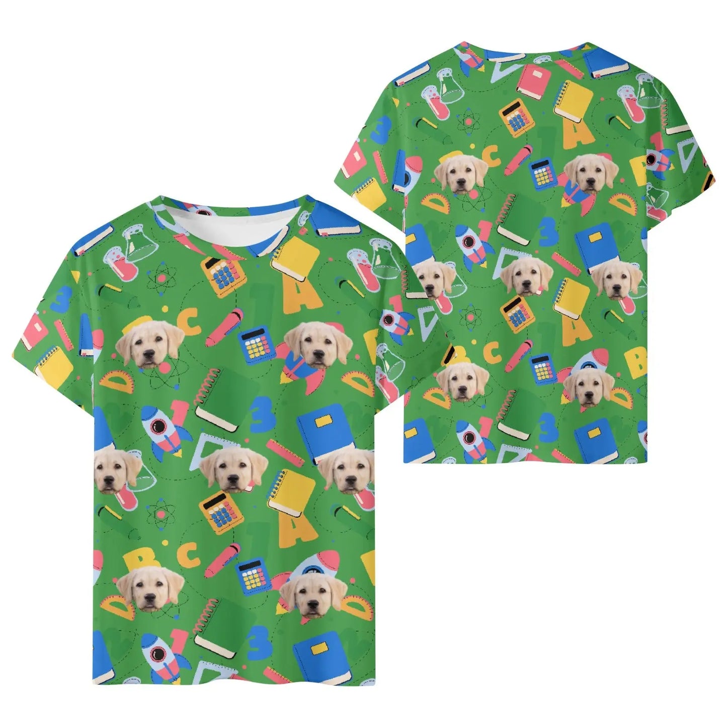 Kids Short Sleeve T-Shirt with Custom Image popcustoms An Initial Impression