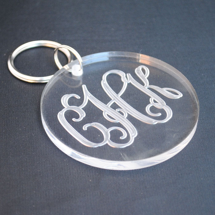 ROUND ACRYLIC KEY RING