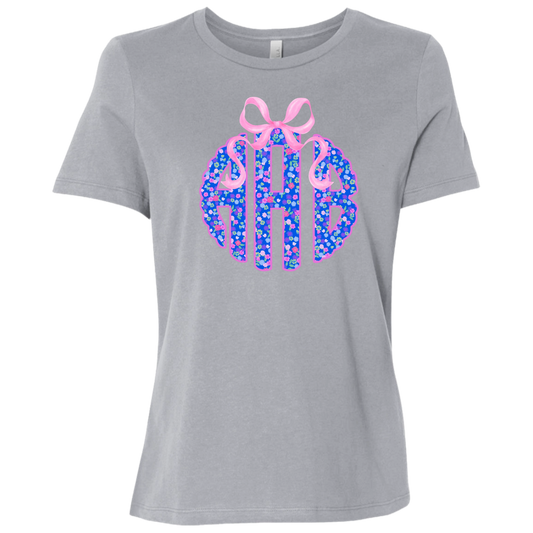 Ladies Relaxed Jersey Short-Sleeve T-Shirt with Monogram