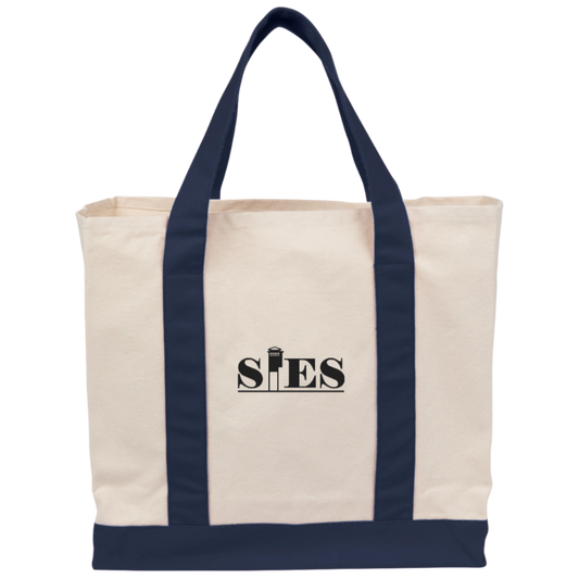 Cotton Canvas Two-Tone Tote SIES