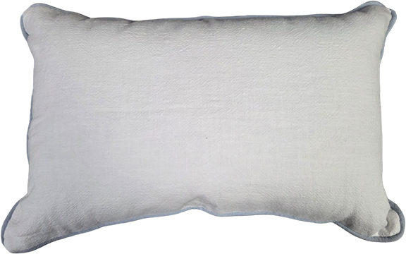PILLOW WITH FISHTAIL MONOGRAM