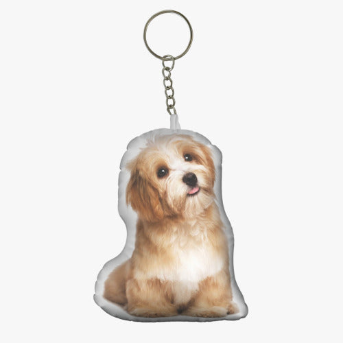 Custom Shape Pet Mini Plush Keychain - Cute Pet Gifts,  Keychain Charm, Soft Plush Toys, Personalized Keyring