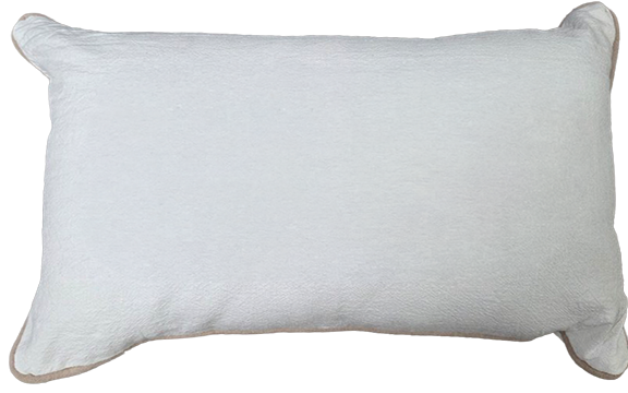 PILLOW WITH FISHTAIL MONOGRAM