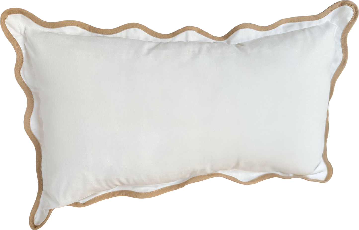 PILLOW WITH FISHTAIL MONOGRAM