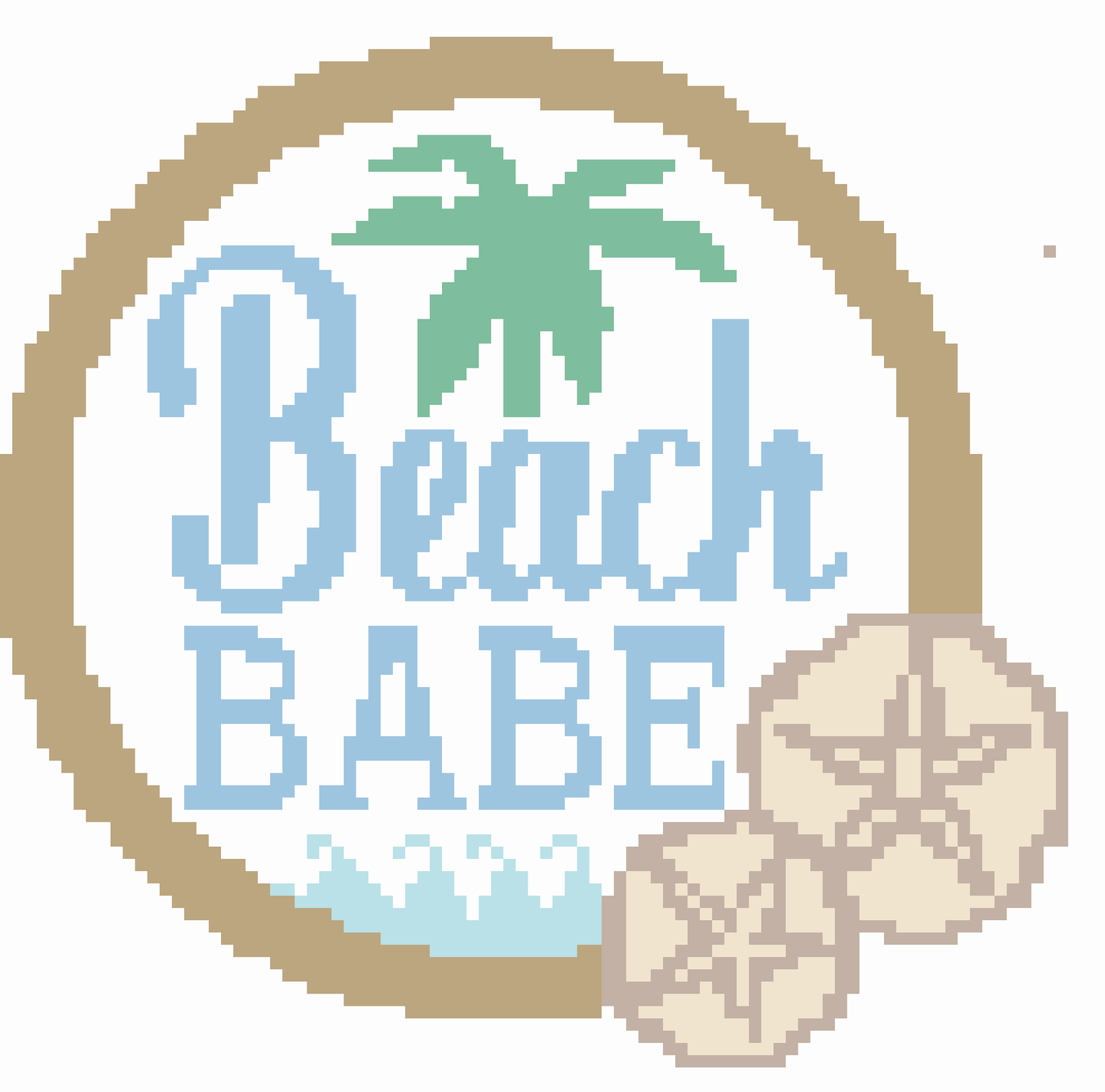 Beach Babes Needlepoint Canvas