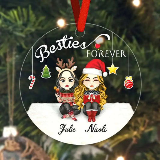 Besties Forever Custom Engraved Ornaments Christmas Tree Decoration Gifts for Firends - An Initial Impression