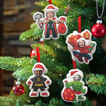 Custom Super Hero Decorations Personalized Face Christmas Hanging Decoration Superhero Decor Set - An Initial Impression