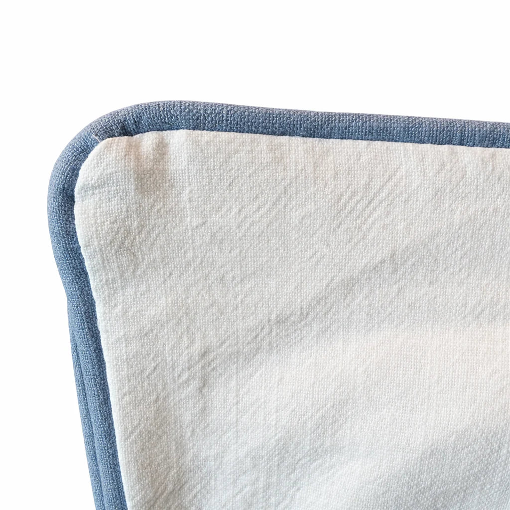 PIPED PILLOW WITH APPLIQUED