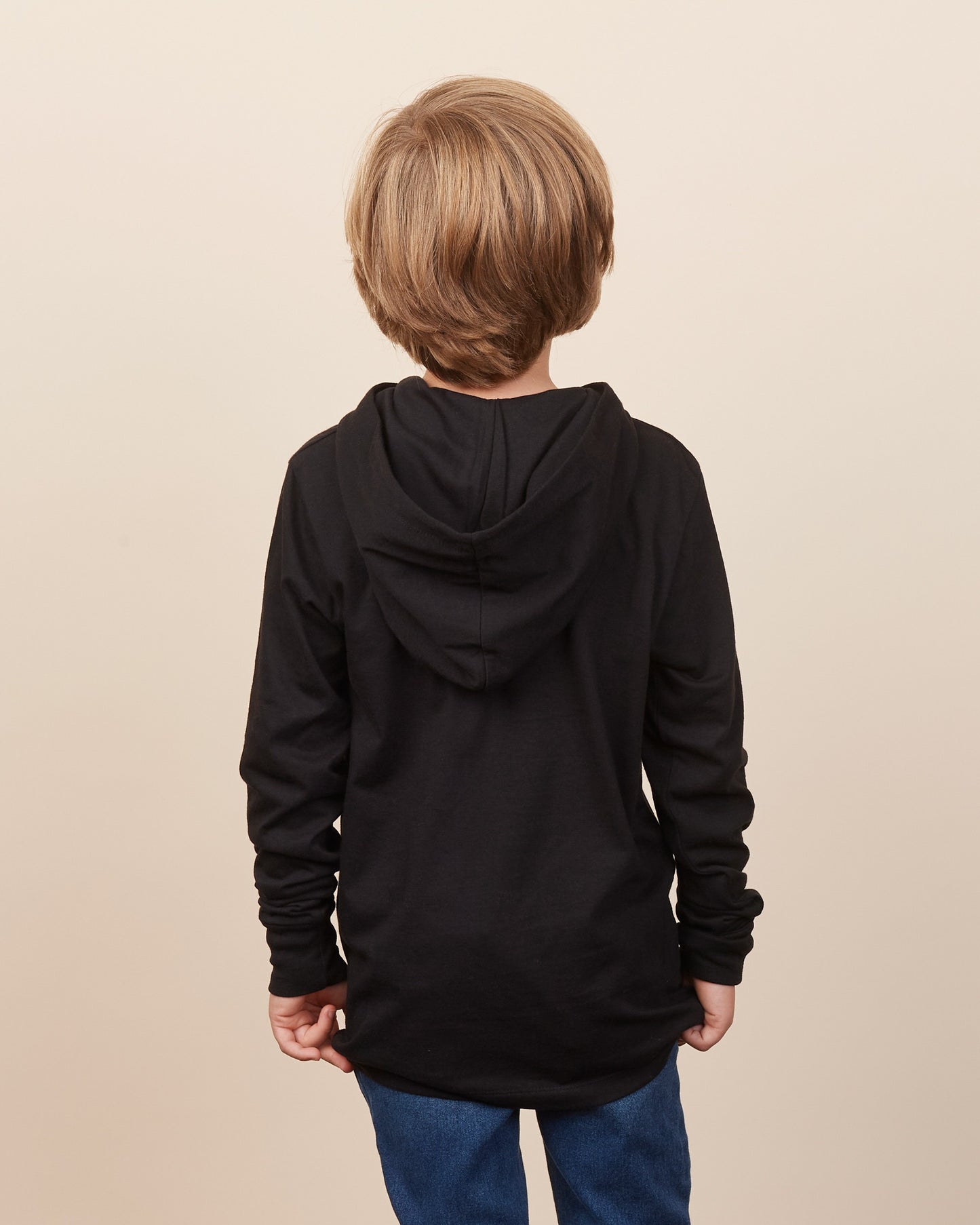 Youth Essential Long Sleeve Hooded Tee