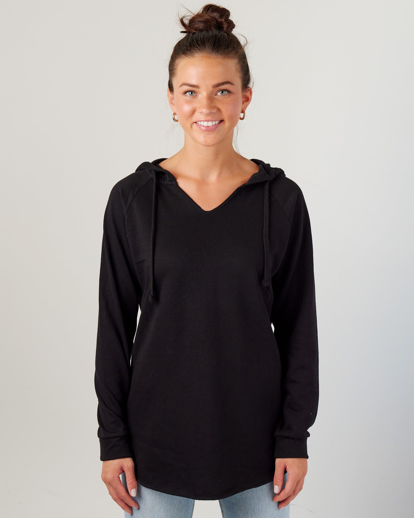 Ladies Beach Fleece Pullover Hood SIES