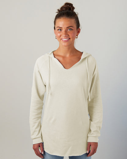 Ladies Beach Fleece Pullover Hood SIES