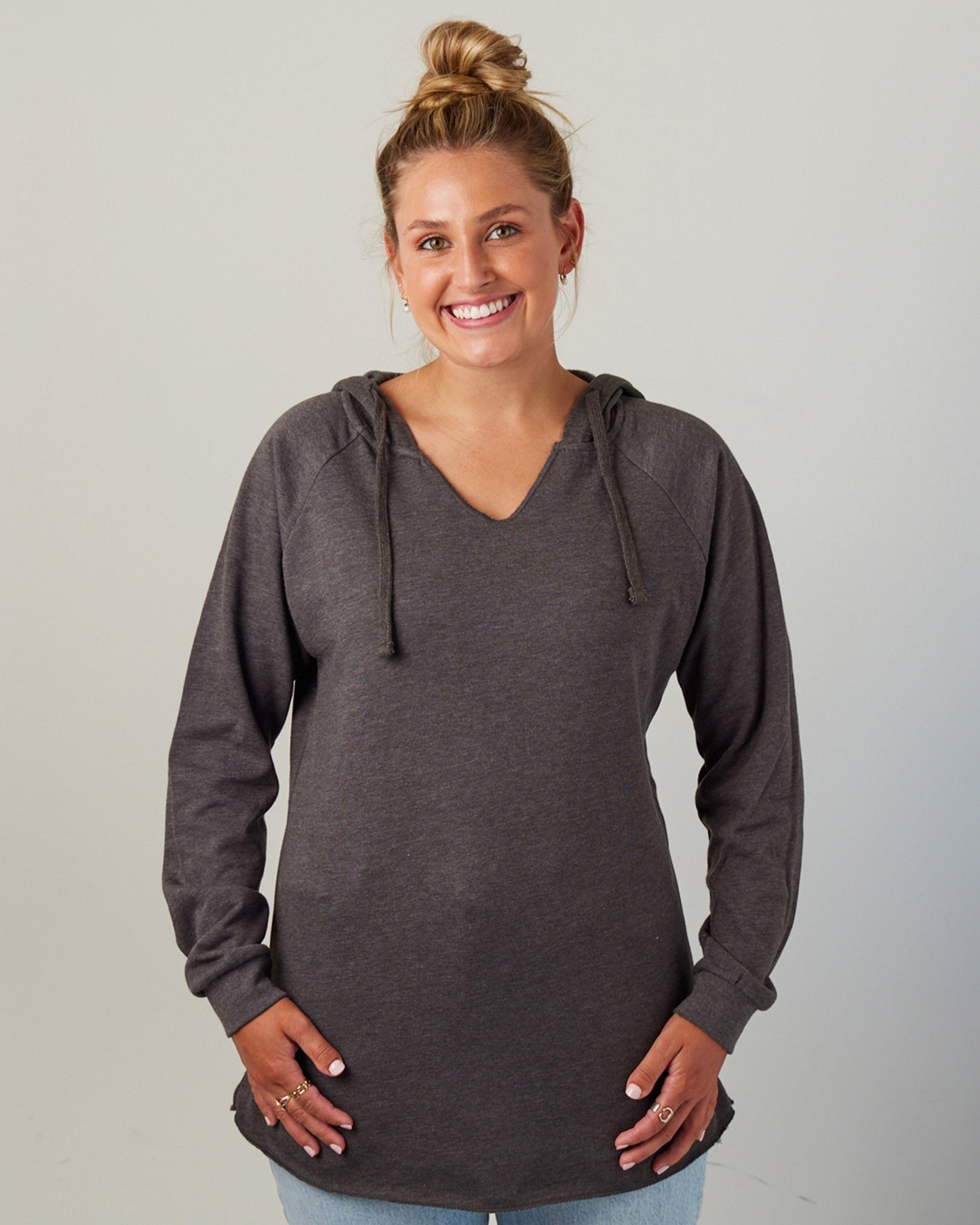 Ladies Beach Fleece Pullover Hood SIES