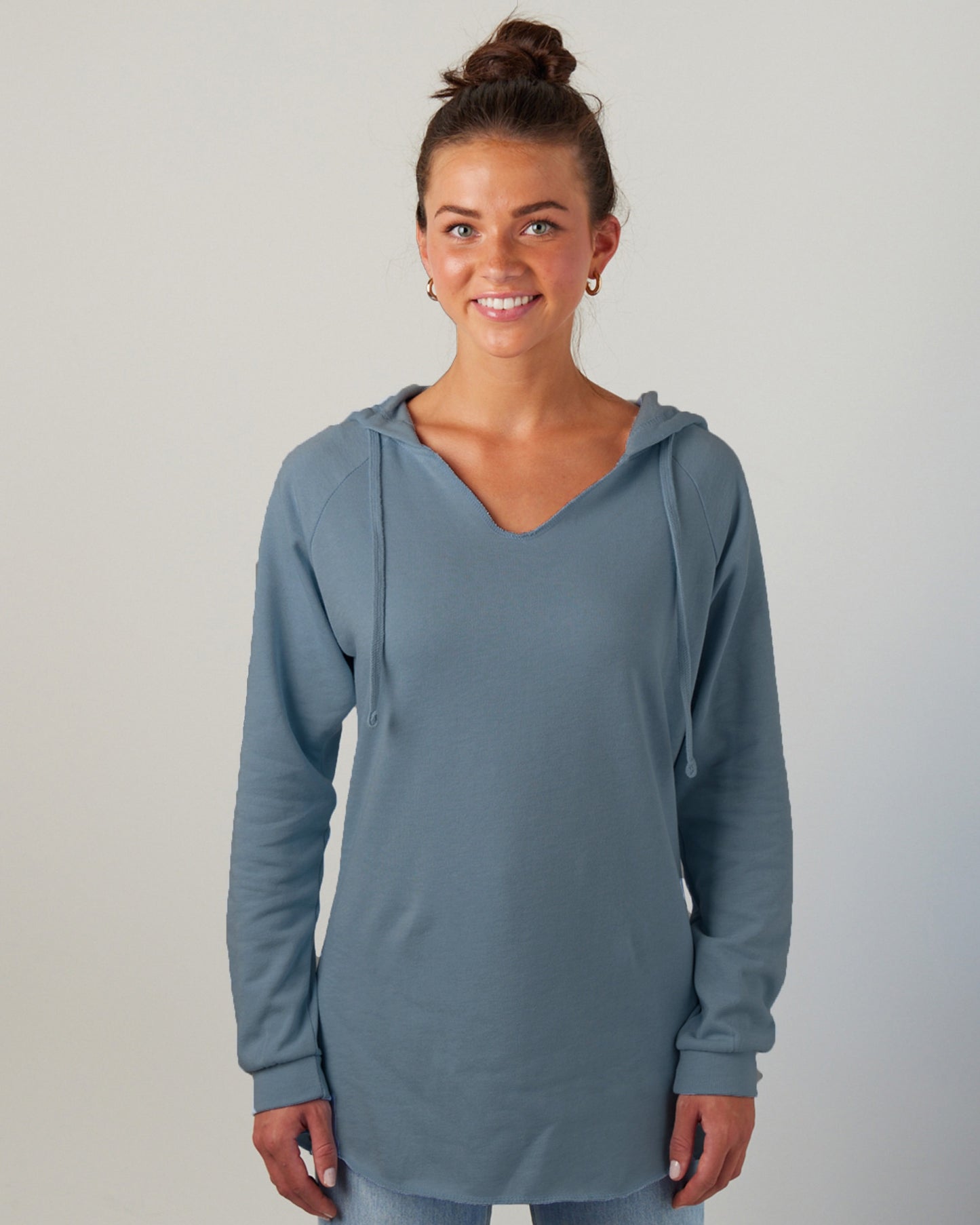 Ladies Beach Fleece Pullover Hood SIES