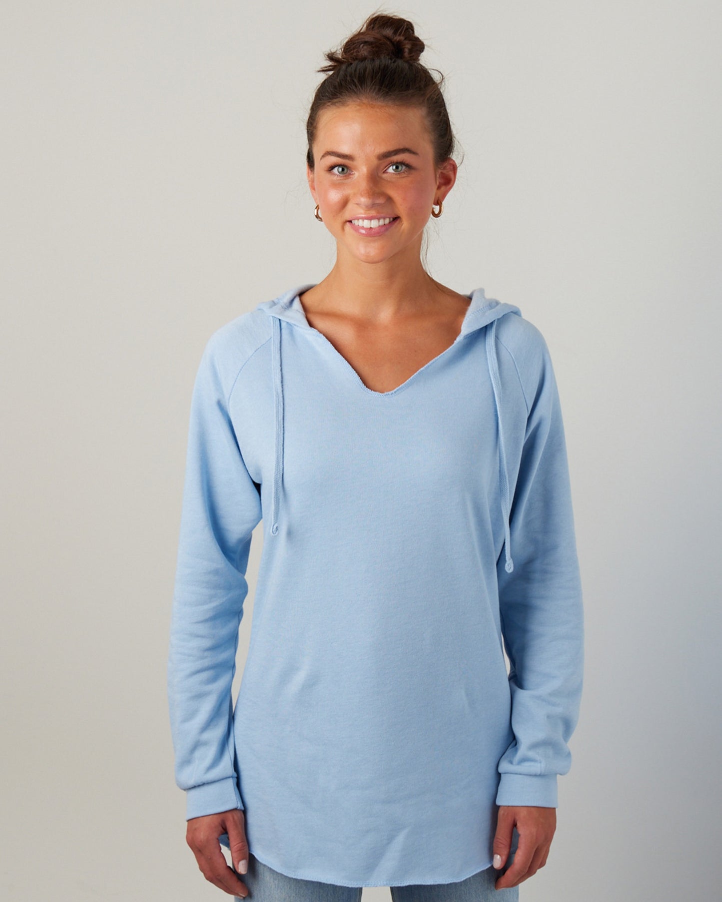 Ladies Beach Fleece Pullover Hood SIES