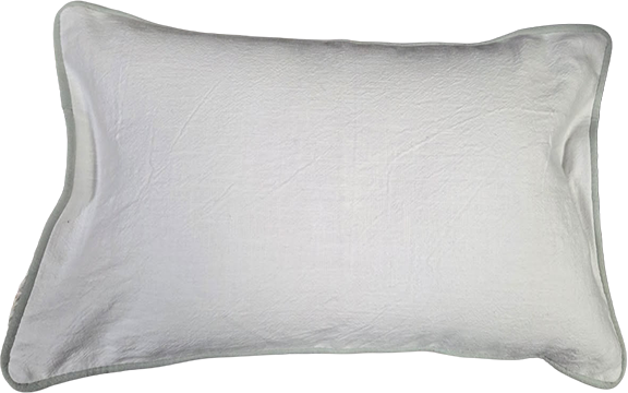 PILLOW WITH FISHTAIL MONOGRAM