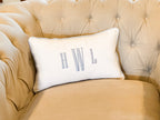 Piped Monogrammed Pillow