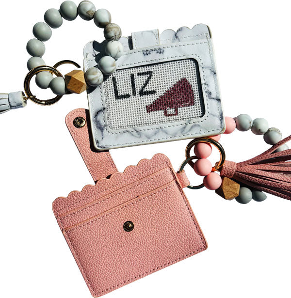 Silicone Beaded Wristlet for Needlepoint Canvas