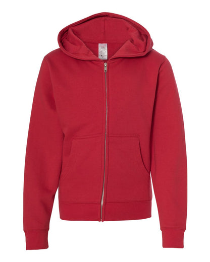 Youth Midweight Full-Zip Hooded Sweatshirt SIES