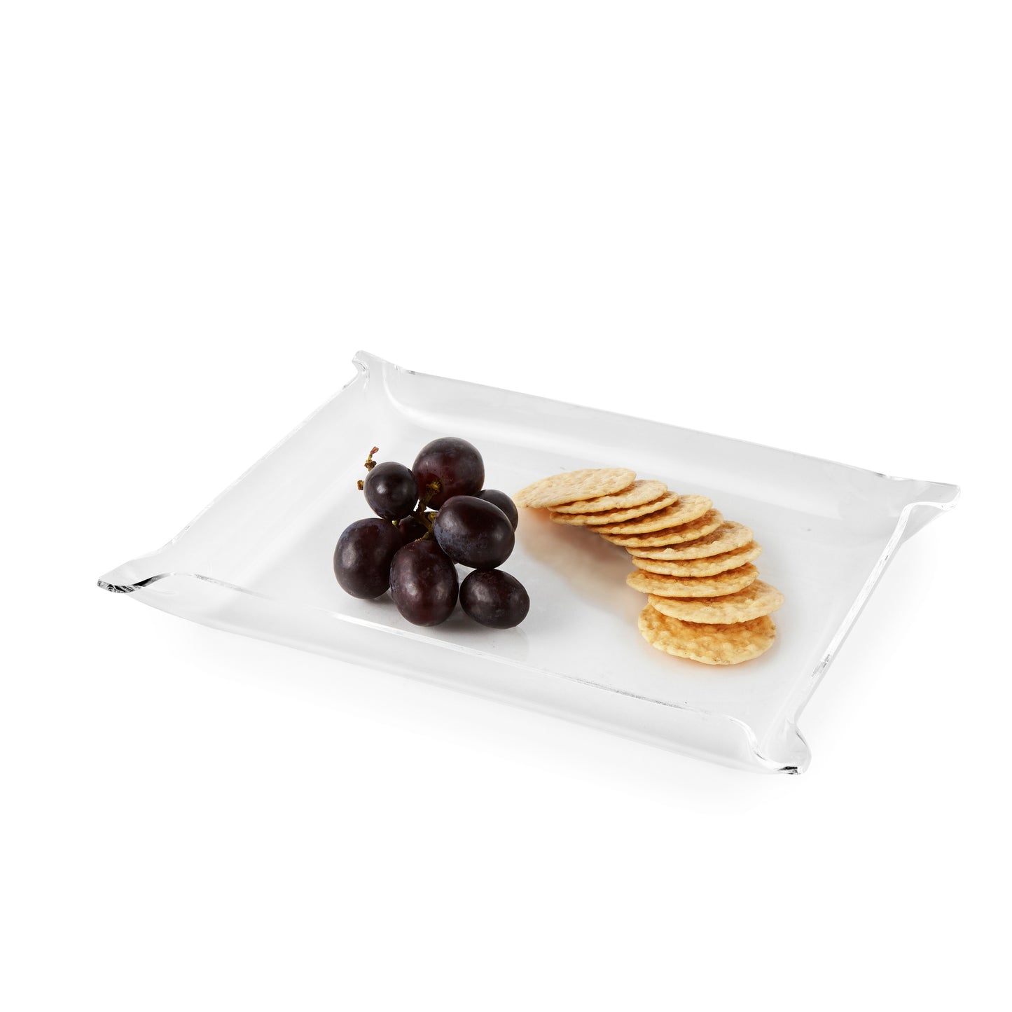 Elegant Acrylic Tray with Pinched Corners