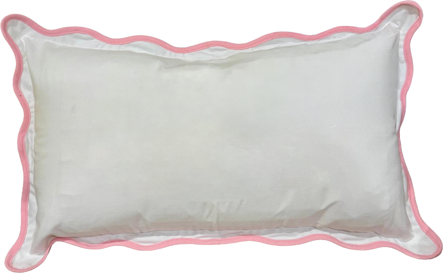 PILLOW WITH FISHTAIL MONOGRAM