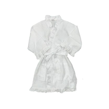 Kimono Cotton Waffle Ruffle  Robe, 36" - An Initial Impression