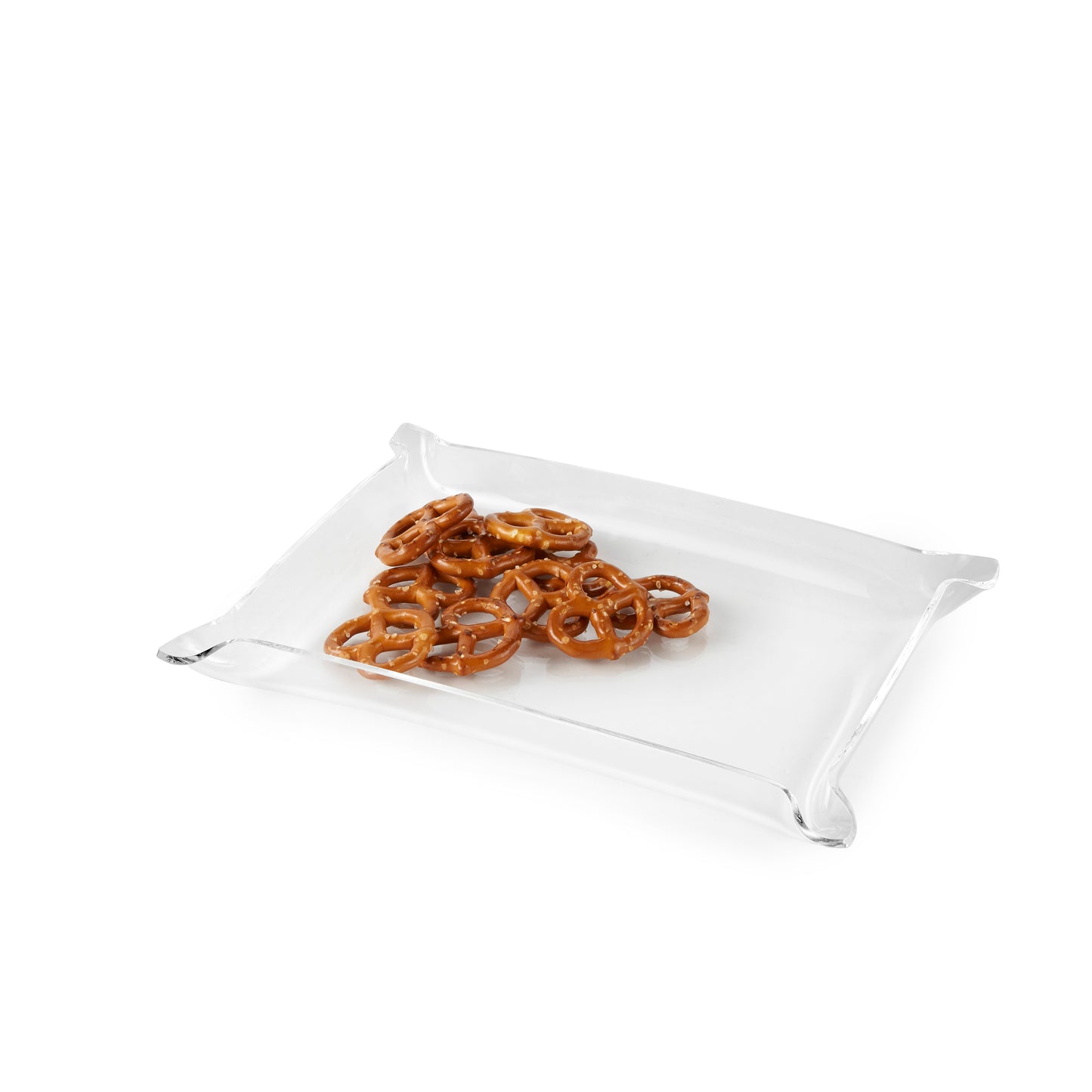 Elegant Acrylic Tray with Pinched Corners