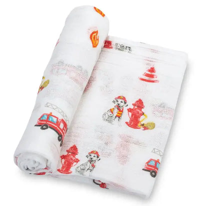 Swaddle Blanket LollyBanks An Initial Impression FIRETRUCK
