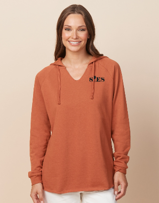 Ladies Beach Fleece Pullover Hood SIES