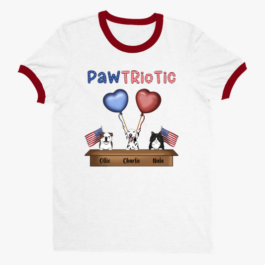 Pawtriotic Unisex Ringer T-shirt