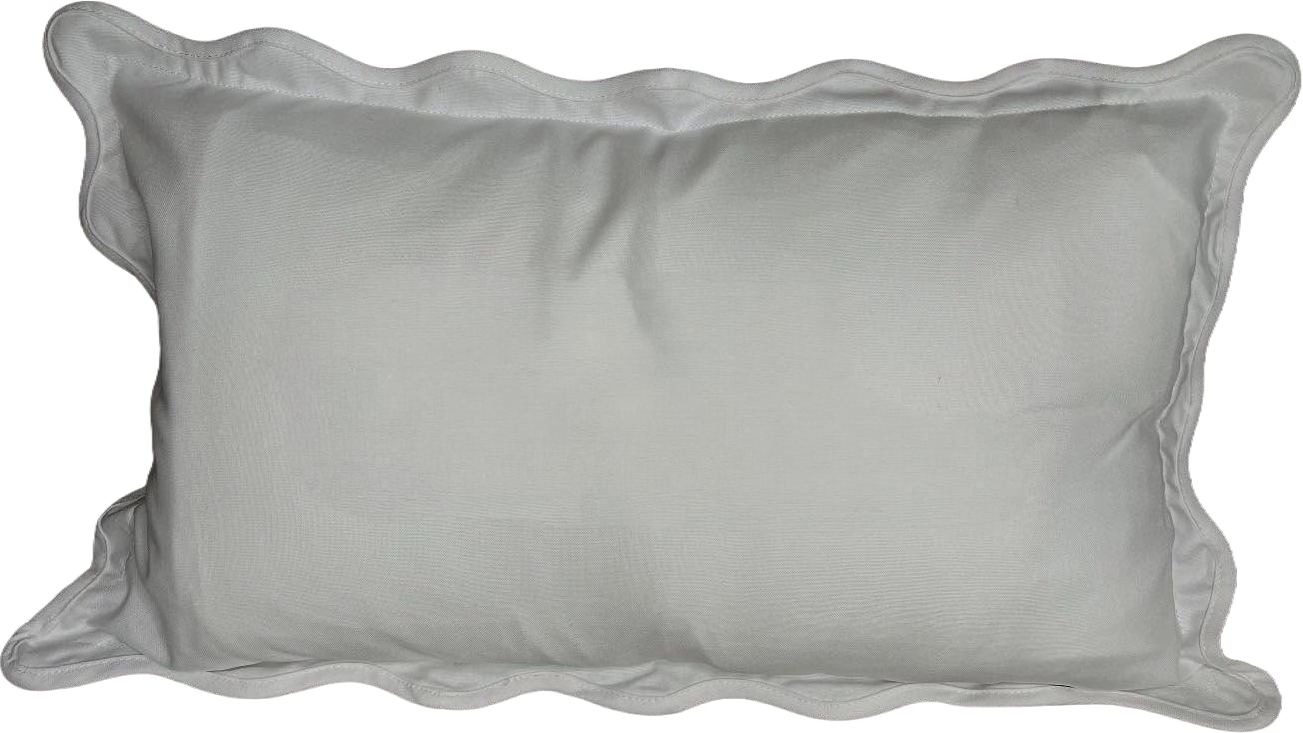 PILLOW WITH FISHTAIL MONOGRAM