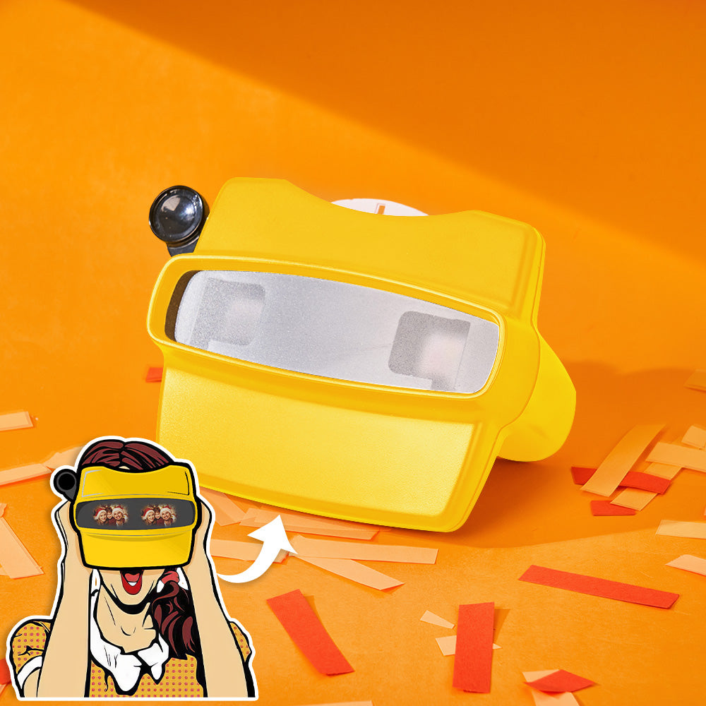 Custom 3D Viewfinder and Reel Personalized Christmas Gifts Text and Photo Viewer with Your Own Photos