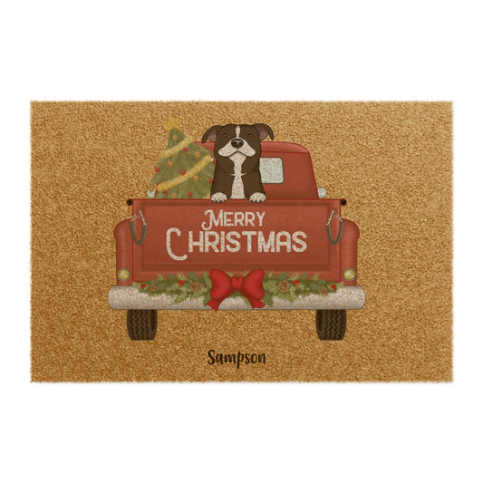 Merry Christmas with Pets Doormat